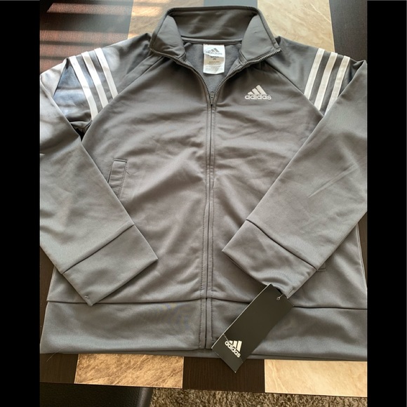 adidas Other - ADIDAS Kids Grey Jacket. Size 8 Boys. NEW